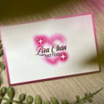 Zira tattoo business card mockup