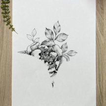 floral tattoo design